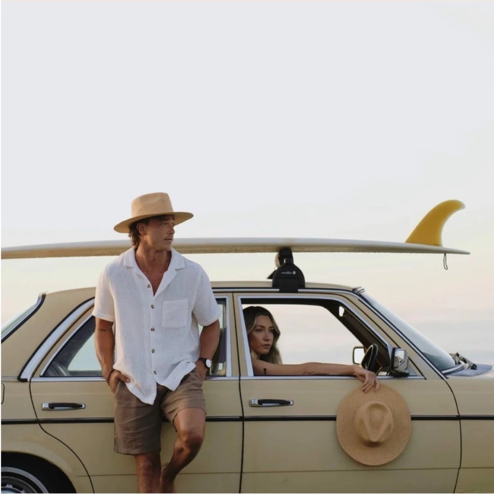 NWT Will + Bear Sawyer Sand Medium Brim Straw Hat Unisex - Picture 5 of 14